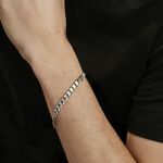 Bracelet Maille Argent Casper - Bracelets cha&icirc;ne Homme | Histoire d&rsquo;Or