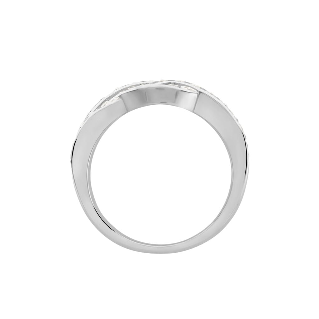Bague Audon Argent Blanc Oxydes De Zirconium - Bagues avec pierre Femme | Histoire d&rsquo;Or