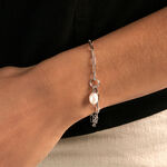 Bracelet Perla Argent Blanc Perle De Culture - Bracelets Femme | Histoire d&rsquo;Or