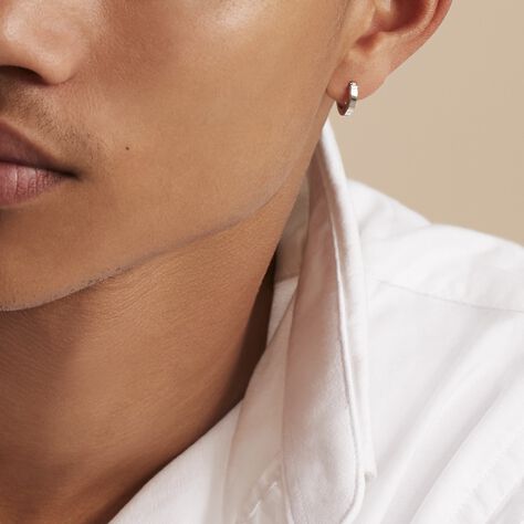 Créole Unitaire Agrippina Or Blanc - Boucles d'oreilles créoles Famille | Histoire d’Or