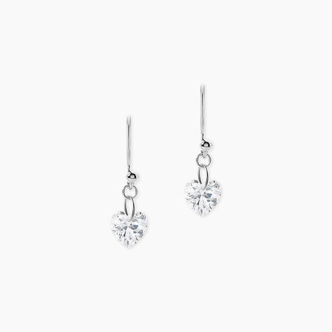 Boucles D'oreilles Pendantes Argent Blanc Sopher Oxydes De Zirconium - Boucles d'oreilles fantaisie Femme | Histoire d&rsquo;Or