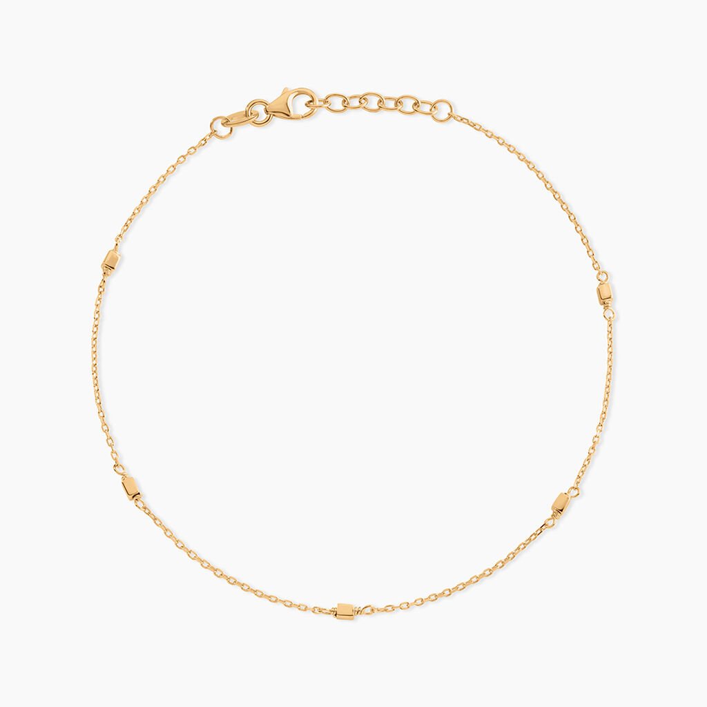 Cha&icirc;ne De Cheville Edvina Plaqu&eacute; Or Jaune - Cha&icirc;nes de cheville Femme | Histoire d&rsquo;Or