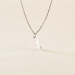 Pendentif Fatilia Clef Coeur Or Blanc - Pendentifs Femme | Histoire d&rsquo;Or