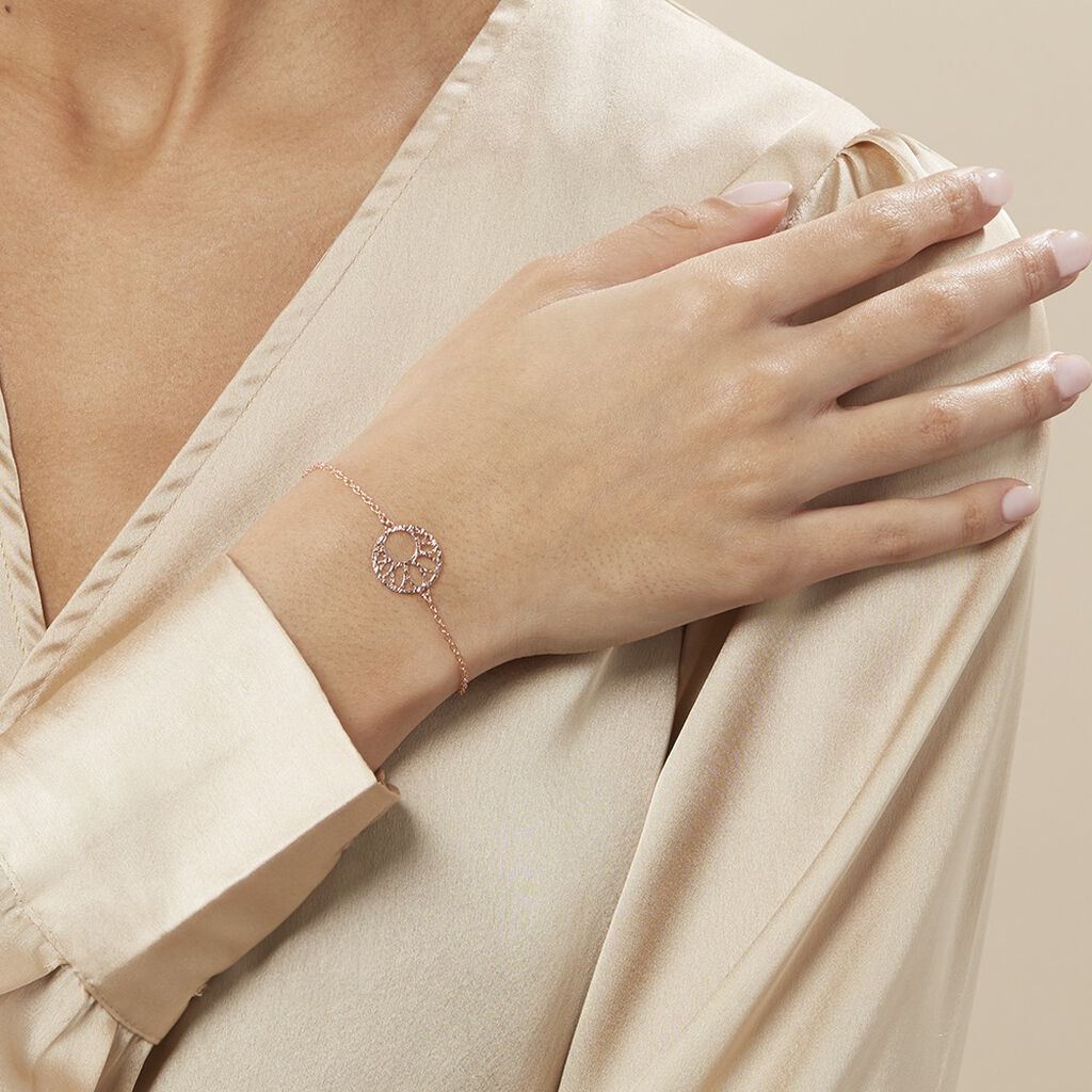 Bracelet Slorane Argent Rose - Bracelets Femme | Histoire d’Or
