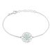 Bracelet Krysia Argent Blanc Email Turquoise - Bracelets Femme | Histoire d’Or