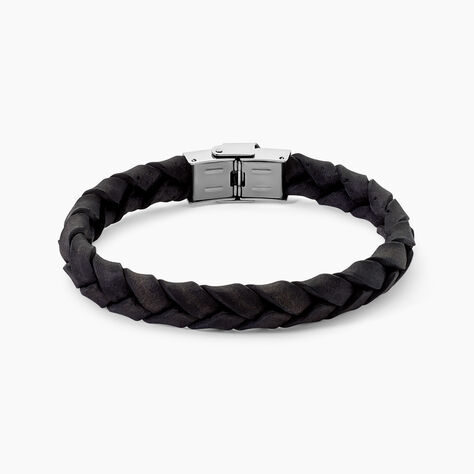 Bracelet Marco Acier Blanc - Bracelets Cuir Homme | Histoire d&rsquo;Or