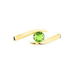 Bague Tiphaine Or Jaune P&eacute;ridot - Bagues solitaires Femme | Histoire d&rsquo;Or