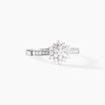 Bague Chouchou Platine Blanc Diamant - Bagues solitaires Femme | Histoire d&rsquo;Or