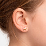 Boucles D'oreilles Puces Heldea Cheval Or Jaune - Clous d'oreilles Enfant | Histoire d&rsquo;Or