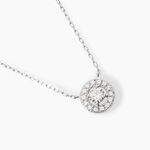 Collier Star Or Blanc Oxyde De Zirconium - Colliers Femme | Histoire d&rsquo;Or