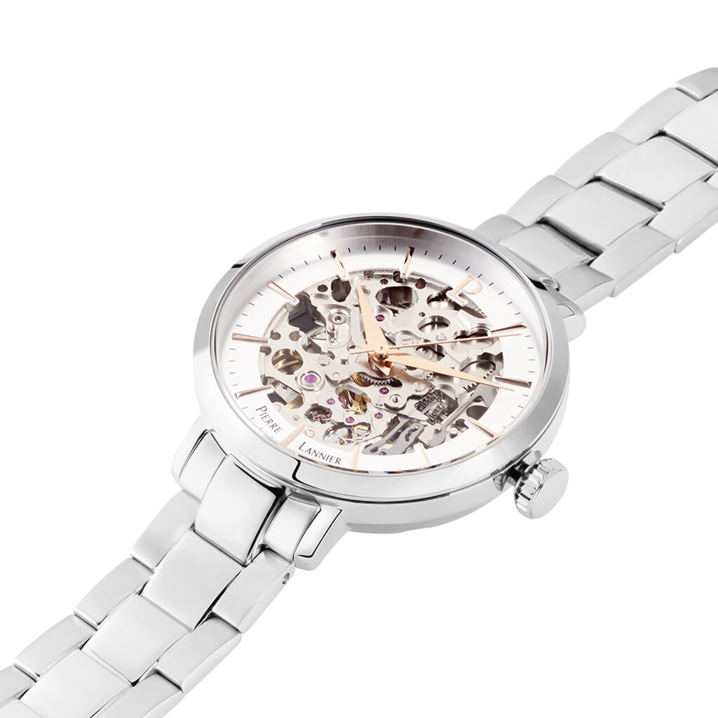 Montre Pierre Lannier Automatique 35 Acier Argenté - Montres Femme | Histoire d’Or