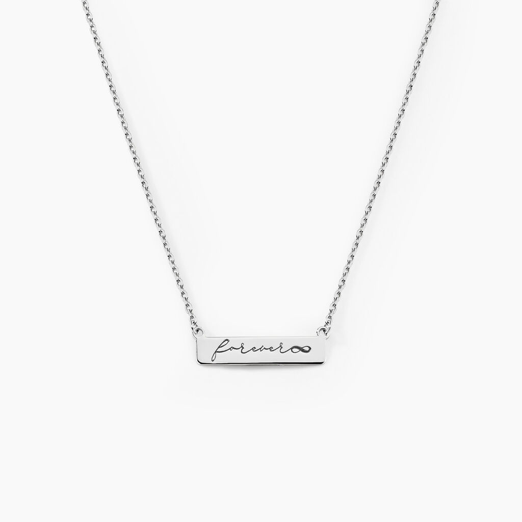 Collier Lorayne Argent Blanc