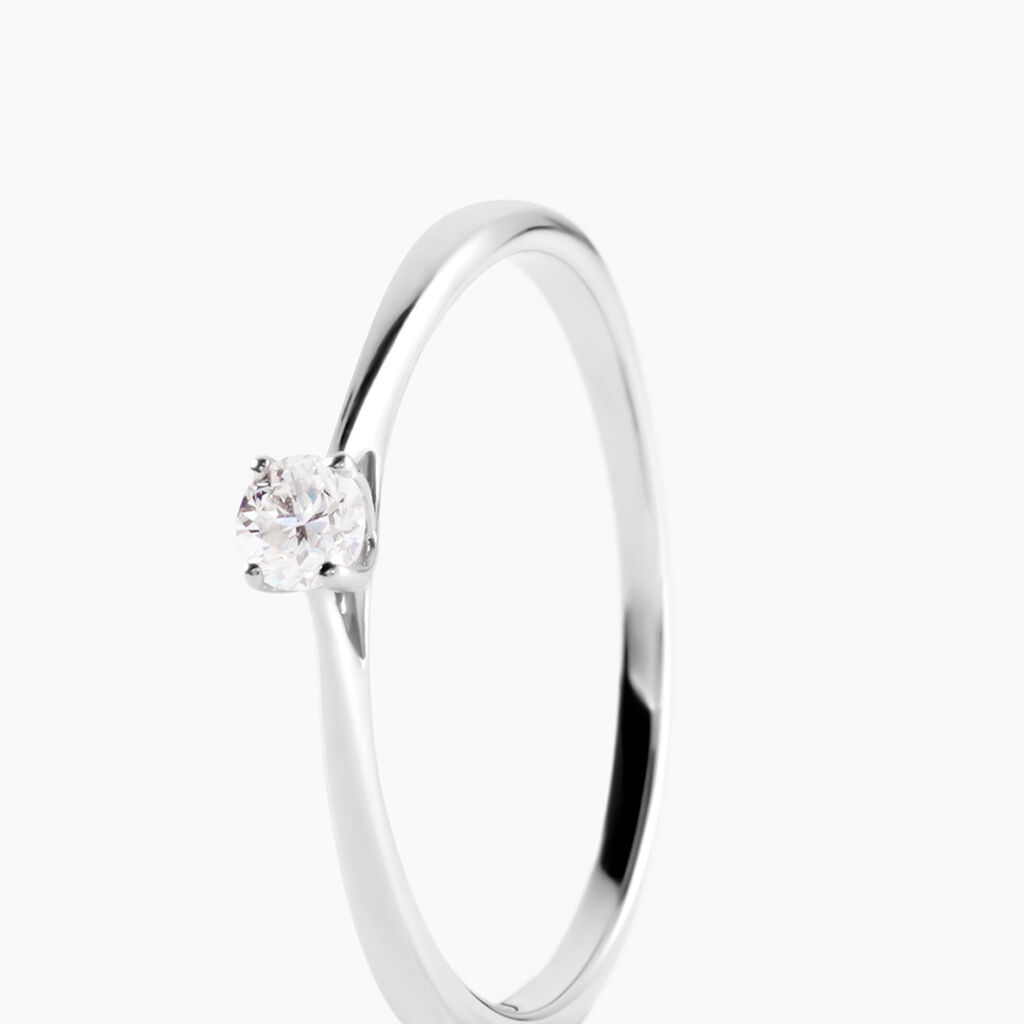 Bague Solitaire Aphrodite Platine Blanc Diamant - Bagues solitaires Femme | Histoire d’Or