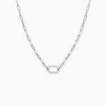 Collier Soho Argent Blanc - Colliers fantaisie Femme | Histoire d&rsquo;Or