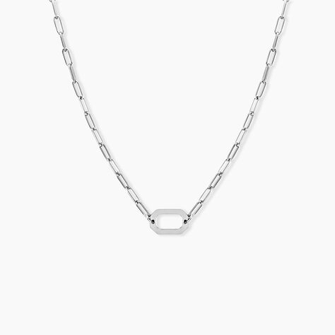 Collier Soho Argent Blanc - Colliers fantaisie Femme | Histoire d’Or
