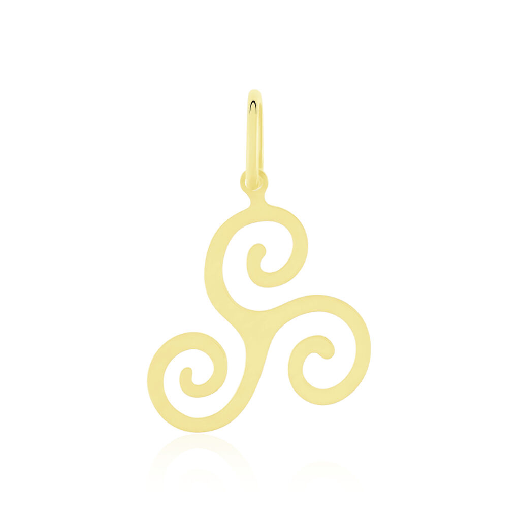 Pendentif Cobeia Triskel Or Jaune