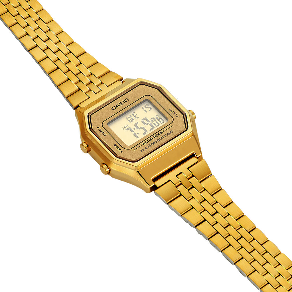 Montre Casio Collection Vintage Champagne - Id&eacute;es cadeaux Femme | Histoire d&rsquo;Or