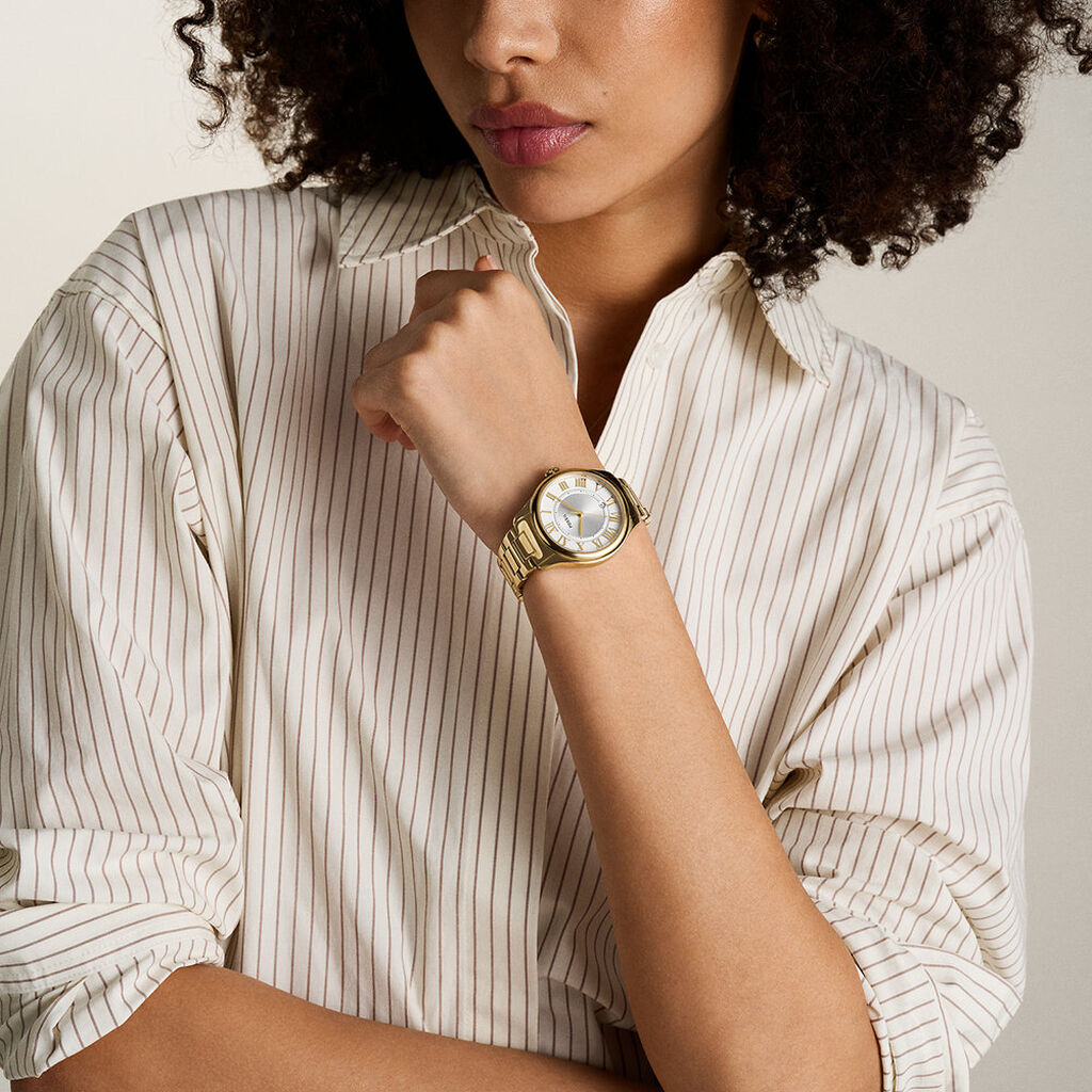 Montre Fossil Gilmore Argent&eacute; - Id&eacute;es cadeaux Femme | Histoire d&rsquo;Or