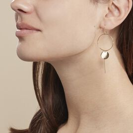 Boucles D'oreilles Pendantes Solaire Or Jaune - Boucles d'oreilles pendantes Femme | Histoire d’Or