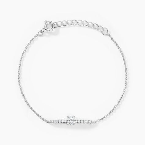 Bracelet Tovia Argent Blanc Oxyde De Zirconium - Bracelets Femme | Histoire d&rsquo;Or