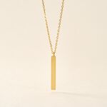 Collier Plaqu&eacute; Or Jaune Bobby - Colliers fantaisie Homme | Histoire d&rsquo;Or