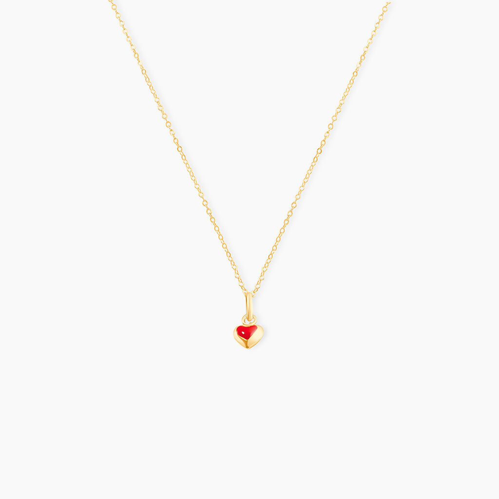 Collier Coralie Coeur Or Jaune - Colliers Enfant | Histoire d&rsquo;Or
