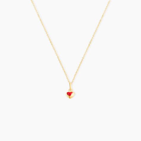 Collier Coralie Coeur Or Jaune - Colliers Enfant | Histoire d&rsquo;Or