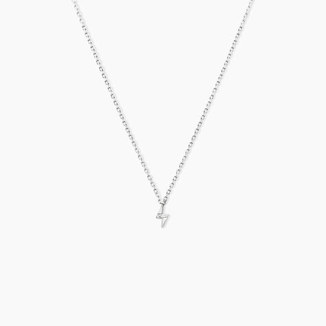 Collier Meyline Argent Blanc Oxyde De Zirconium - Colliers fantaisie Femme | Histoire d&rsquo;Or
