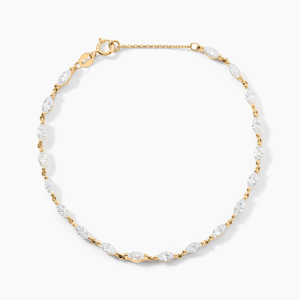 Bracelet Sparkle Or Jaune Oxyde De Zirconium - Bracelets Femme | Histoire d&rsquo;Or