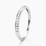 Alliance Rhea Or Blanc Diamant - Alliances Femme | Histoire d&rsquo;Or