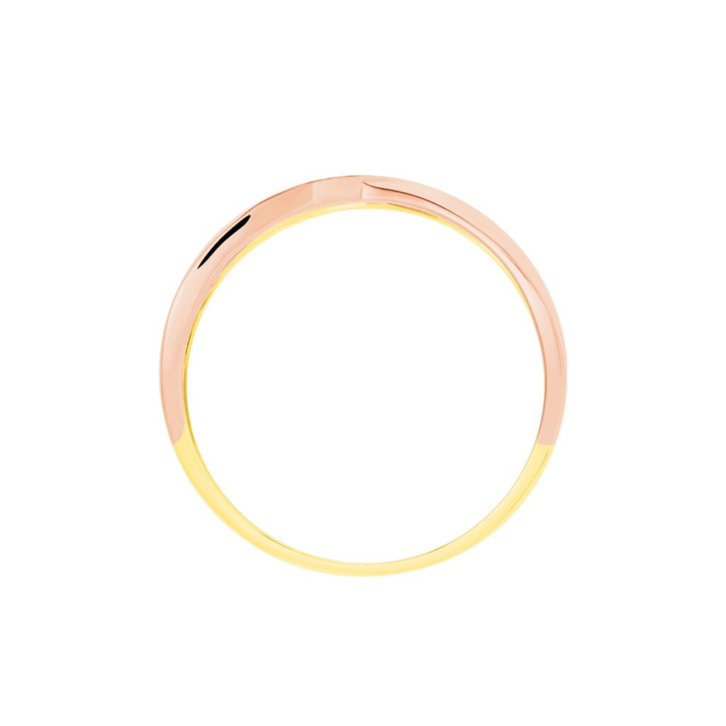 Bague Salima Or Bicolore Diamant - Bagues avec pierre Femme | Histoire d’Or
