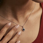 Pendentif Vladimir Or Blanc Saphir Et Diamant - Pendentifs Femme | Histoire d&rsquo;Or