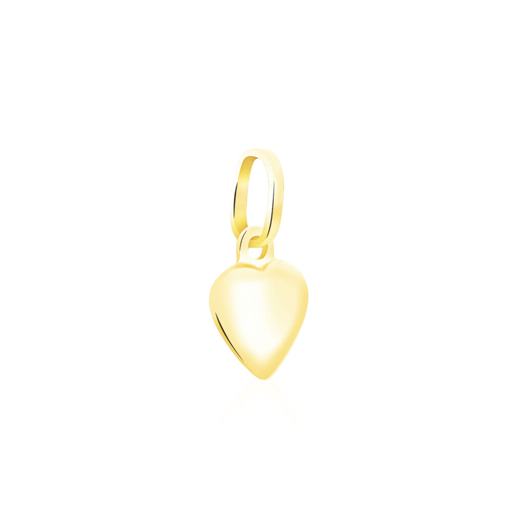 Pendentif Eudocie Coeur Mat Et Brillant Or Jaune - Pendentifs Coeur Famille | Histoire d’Or
