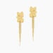 Boucles D'Oreilles Pendantes Thimea Acier Jaune Sans Pierre - Boucles d'oreilles fantaisie Femme | Histoire d’Or