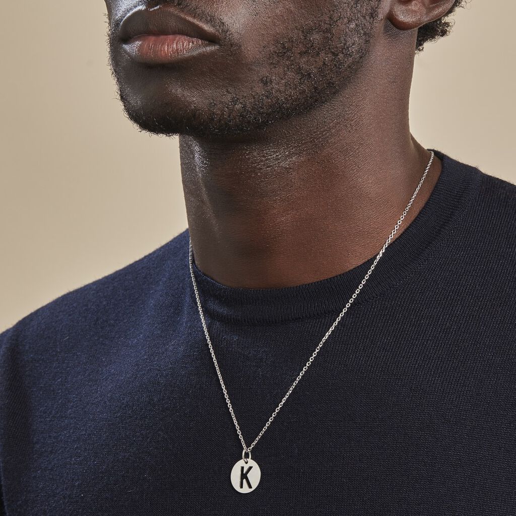 Pendentif Elio K Argent Blanc - Pendentifs Famille | Histoire d’Or