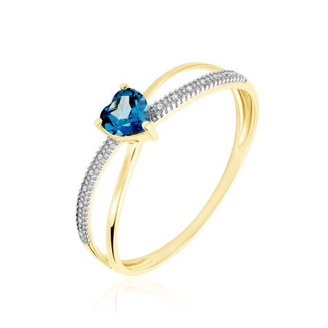 Bague Rory Or Jaune Topaze - Bagues solitaires Femme | Histoire d’Or
