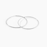 Cr&eacute;oles Muses Flexibles Or Blanc - Boucles d'oreilles cr&eacute;oles Femme | Histoire d&rsquo;Or