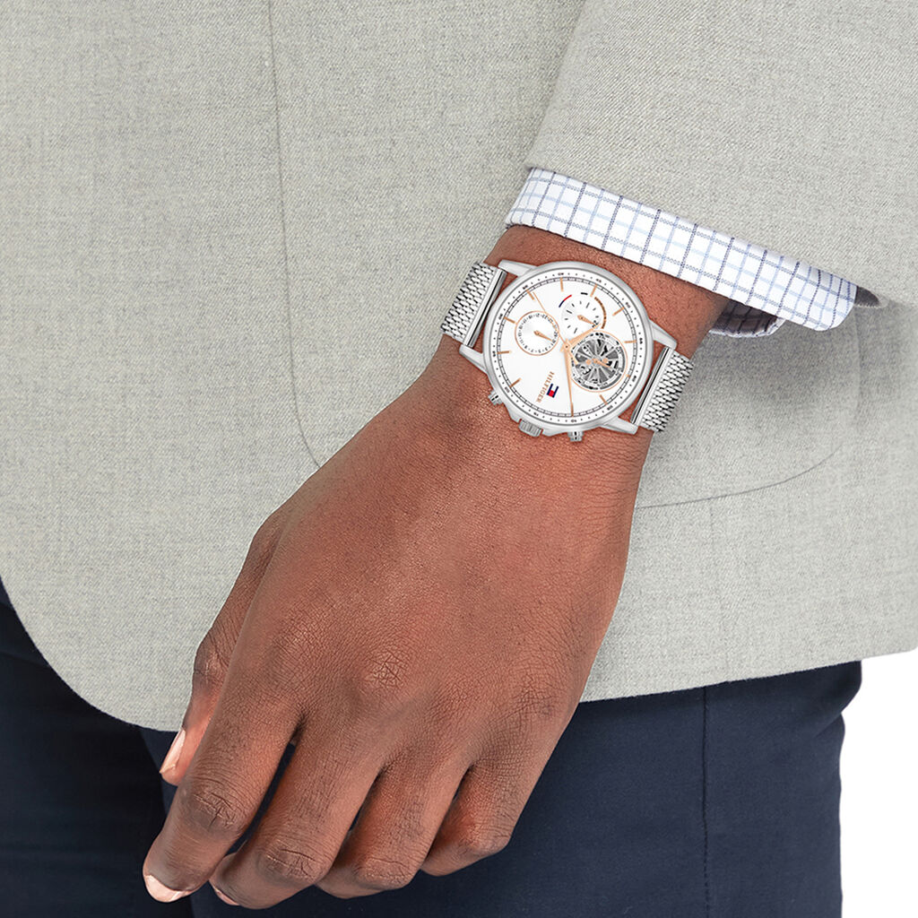 Montre Tommy Hilfiger Stewart Blanc - Montres Homme | Histoire d’Or
