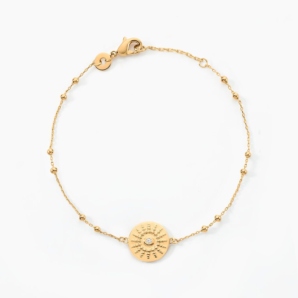 Bracelet Artea Plaqué Or Jaune Oxyde De Zirconium - Bracelets Femme | Histoire d’Or