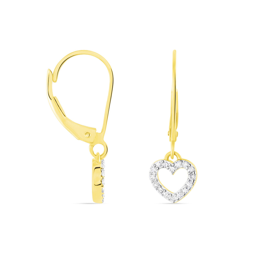 Boucles D'oreilles Pendantes Ursa Or Jaune Diamant - Boucles d'oreilles pendantes Femme | Histoire d’Or