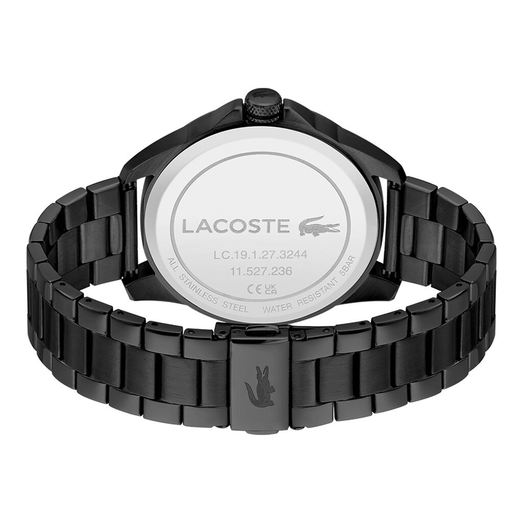 Montre Lacoste Le Croc Noir - F&ecirc;te des p&egrave;res Homme | Histoire d&rsquo;Or