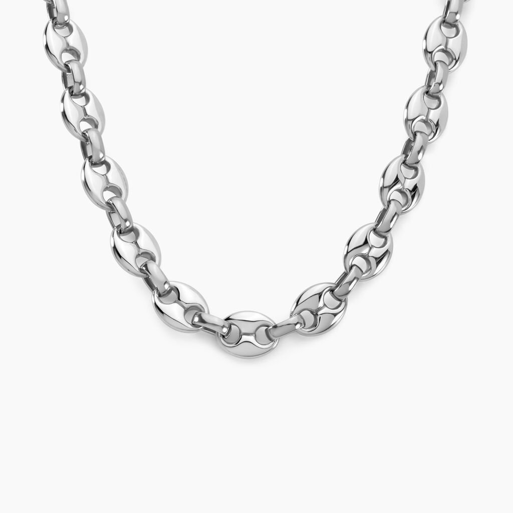 Collier Cadia Acier Blanc - Chaines Homme | Histoire d&rsquo;Or