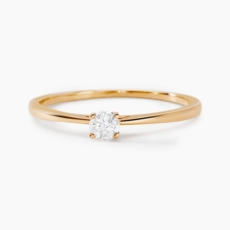 Bague Solitaire Aphrodite Or Jaune Diamant - Bagues solitaires Femme | Histoire d’Or