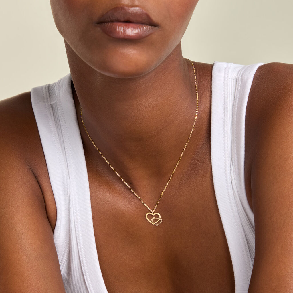 Collier Duarte Argent Dor&eacute; A L'Or 750/1000 - F&ecirc;te des m&egrave;res Femme | Histoire d&rsquo;Or
