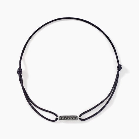 Bracelet Black Diamond Or Blanc Diamant Noirs - Bracelets cordon Homme | Histoire d&rsquo;Or