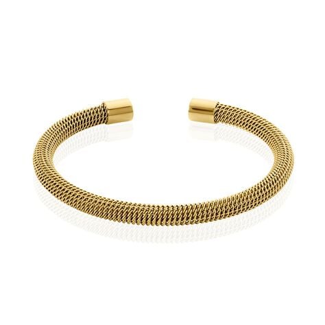Bracelet Jonc Acier Doré Sibil - Bracelets joncs Femme | Histoire d’Or