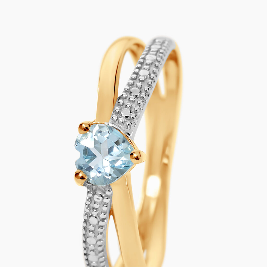 Bague Rory Or Jaune Topaze - Bagues solitaires Femme | Histoire d’Or