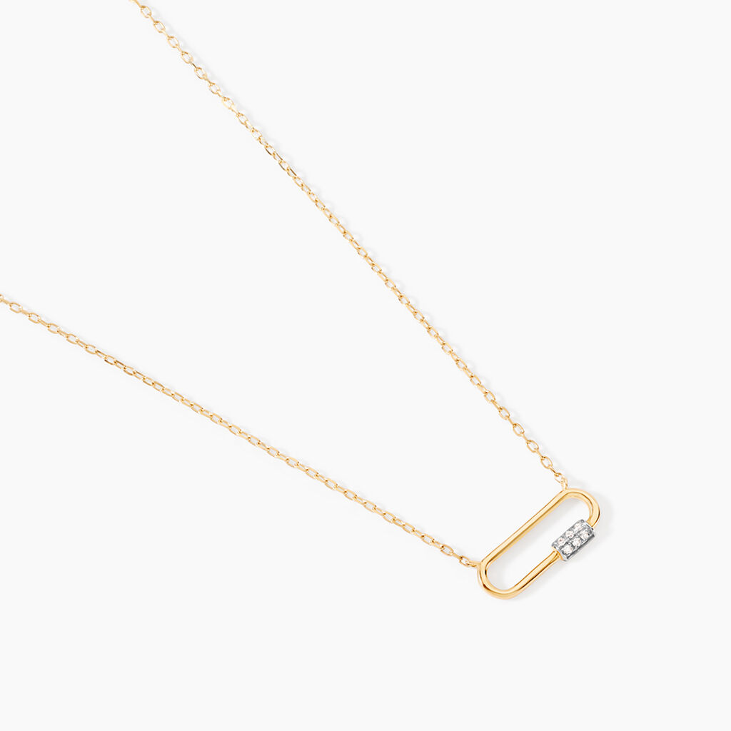 Collier Hortensia Or Jaune Diamant - Colliers Femme | Histoire d&rsquo;Or