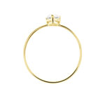 Bague Or Jaune Solitaire Harrietta Oxyde De Zirconium - Bagues solitaires Femme | Histoire d&rsquo;Or