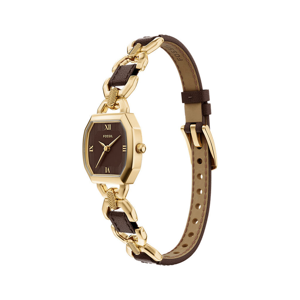 Montre Fossil Harlow Jewel Marron - Montres Femme | Histoire d&rsquo;Or